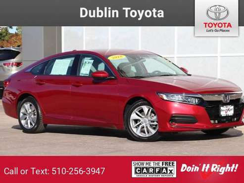 2018 Honda Accord Red - cars & trucks - by dealer - vehicle... for sale in Dublin, CA