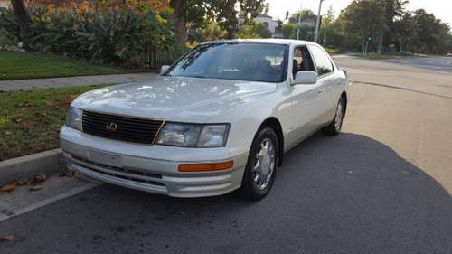 1996 LEXUS LS400 !!! WHITE, Runs great - cars & trucks - by owner -... for sale in Pasadena, CA