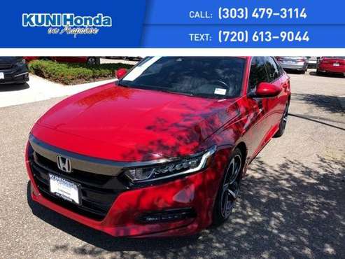 2018 Honda Accord Sport 2.0T Moonroof, Sport Wheels, Certified! for sale in Centennial, CO