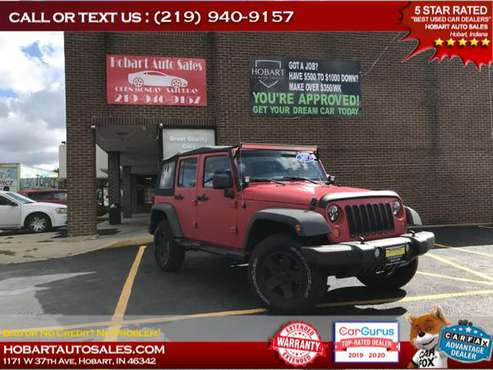 2013 JEEP WRANGLER UNLIMI SAHARA $500-$1000 MINIMUM DOWN PAYMENT!!... for sale in Hobart, IL