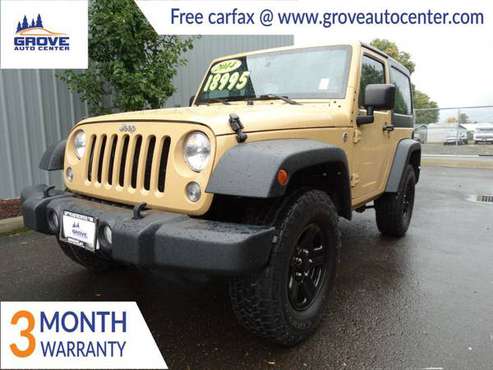 2014 *Jeep* *Wrangler,Willys,WHLR* *1- Owner, Hard Top, for sale in Forest Grove, OR