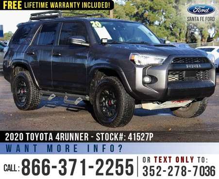 2020 TOYOTA 4RUNNER TRD PRO Sunroof, WiFi, Push to Start for sale in Alachua, FL