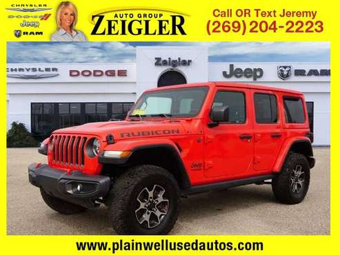 *2018* *Jeep* *All-New Wrangler Unlimited* *Rubicon* - cars & trucks... for sale in Plainwell, MI