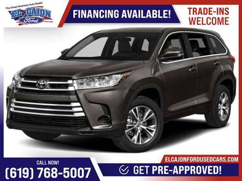 2019 Toyota Highlander LE FOR ONLY 479/mo! - - by for sale in Santee, CA