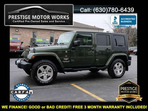 2009 Jeep Wrangler Unlimited Sahara CERTIFIED! 6 SPEED LOW MILES! for sale in Naperville, IL