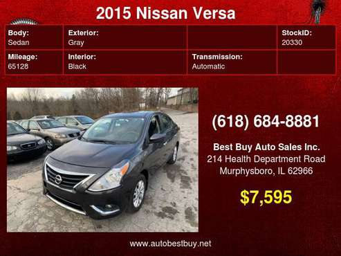 2015 Nissan Versa 1 6 SV 4dr Sedan Call for Steve or Dean - cars & for sale in Murphysboro, IL