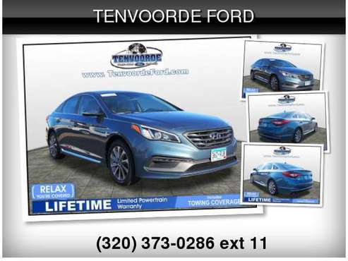 2015 Hyundai Sonata Sport $1040 Down Delivers! - cars & trucks - by... for sale in ST Cloud, MN