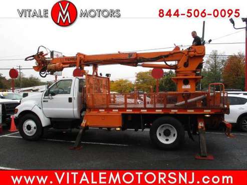 2006 Ford F-750 TEREX TELELECT ** AUGER TRUCK,,, POLE DIGGER TRUCK -... for sale in south amboy, FL