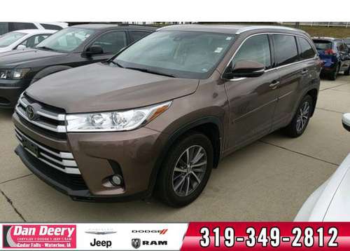 2018 Toyota Highlander AWD 4D Sport Utility / SUV XLE - cars &... for sale in Waterloo, IA