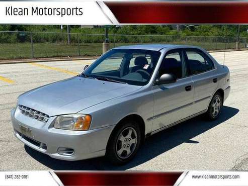 2002 HYUNDAI ACCENT GL GAS SAVER ALLOY GOOD TIRES GOOD BRAKES 395948... for sale in Skokie, IL