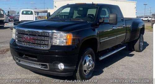 2013 GMC Sierra 3500 DENALI 4x4 DUALLY DRW Duramax Diesel 8ft Bed... for sale in Paterson, CT