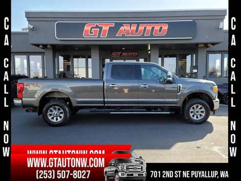2017 Ford F350 Super Duty Crew Cab Lariat Pickup 4D 8 ft with - cars for sale in PUYALLUP, WA