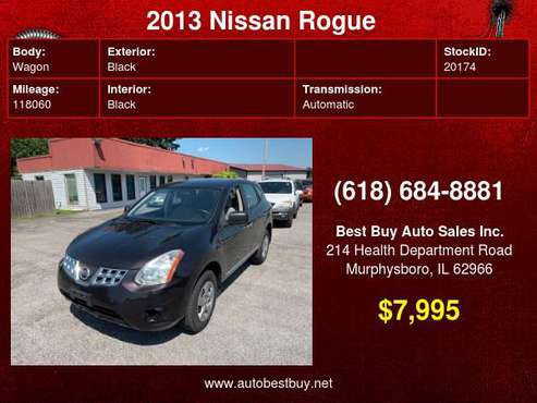 2013 Nissan Rogue S 4dr Crossover Call for Steve or Dean - cars & for sale in Murphysboro, IL
