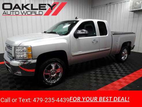 2012 Chevy Chevrolet Silverado 1500 Extended Cab LT pickup Silver -... for sale in Branson West, AR