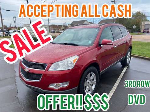 2012 CHEVY TRAVERSE DVD PLAYER 3RD ROW,NEW TIRES, - cars & trucks -... for sale in Ridgeland, MS