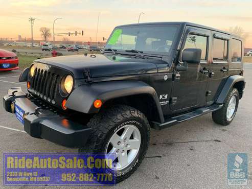 2009 Jeep Wrangler Unlimited 4x4 V6 6 speed manual HARD / SOFT TOP !... for sale in Burnsville, MN