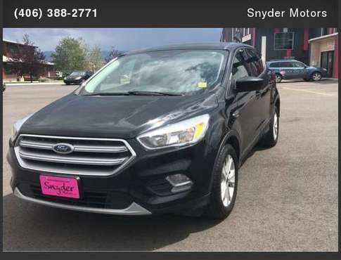 2017 Ford Escape Carfax-1 Owner New Tires 75K - cars & trucks - by... for sale in Bozeman, MT