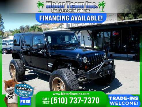 399/mo - 2013 Jeep Wrangler Unlimited 4WDSport 4 WDSport 4-WDSport for sale in Hayward, CA