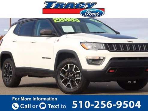 2019 Jeep Compass Trailhawk hatchback White Clearcoat - cars & for sale in Tracy, CA