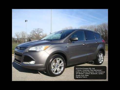 2013 Ford Escape SEL 4WD 4x4 Leather Heated Seats Bluetooth 1 Owner... for sale in Highland Park, IL
