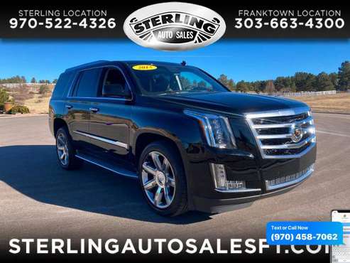 2015 Cadillac Escalade 4WD 4dr Premium - CALL/TEXT TODAY! - cars &... for sale in Sterling, CO
