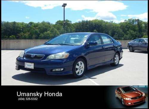 2006 Toyota Corolla S Call Sales for the Absolute Best Price on for sale in Charlottesville, VA