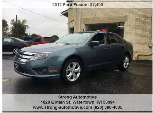 2012 Ford Fusion SE 4dr Sedan - cars & trucks - by dealer - vehicle... for sale in Watertown, WI