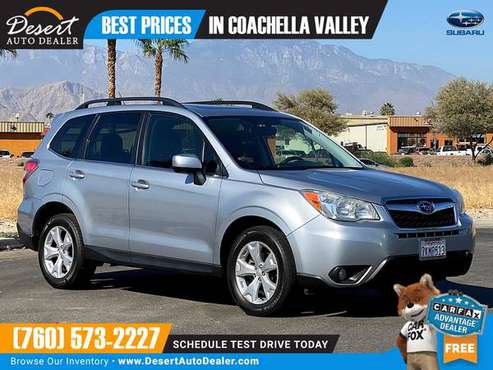2015 Subaru Forester 88,000 MILES 1 OWNER 2.5i Limited SUV - PRICE... for sale in Palm Desert , CA