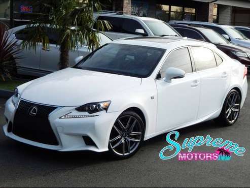 CLEAN CARFAX 1 OWNER 2014 Lexus IS 250 AWD F-Sport RARE WHITE/RED for sale in Auburn, WA