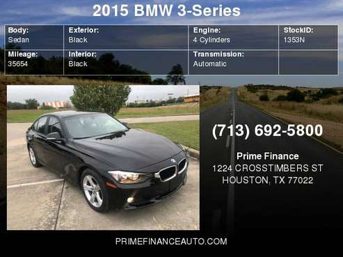 2015 BMW 3 Series 4dr Sdn 328i RWD SULEV for sale in Houston, TX