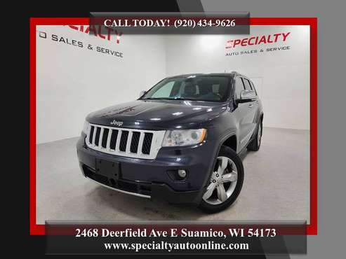 2012 Jeep Grand Cherokee Overland! 4WD! Nav! Moon! Htd & Cld Seats! for sale in Suamico, WI