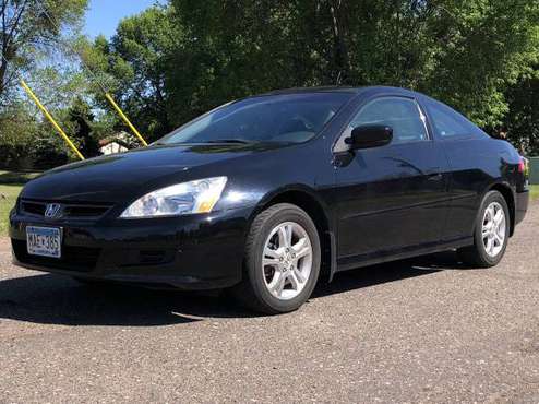 2007 HONDA ACCORD EX 2-DR VERY DEPENDABLE 30+MPG ONLY 125,XXX MILES for sale in Cambridge, MN