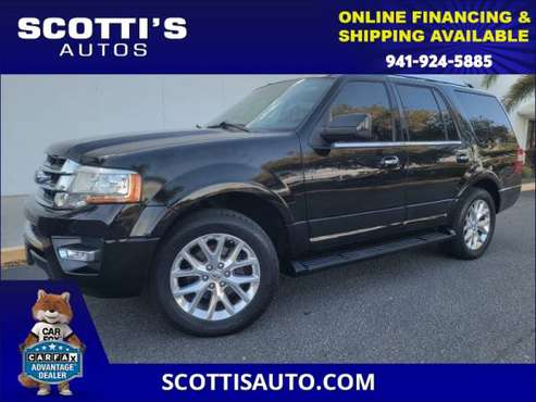 2016 Ford Expedition Limited 3RD ROW SEAT 4X4 BLACK LEATHER for sale in Sarasota, FL