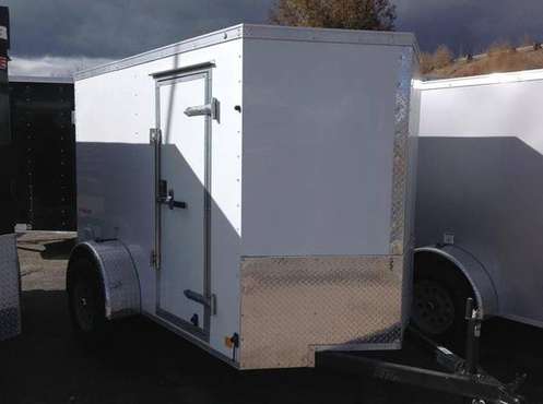 2020 Enclosed V-Front 5x8 Cargo Trailer with Double Rear Doors (82942) for sale in Wheat Ridge, CO