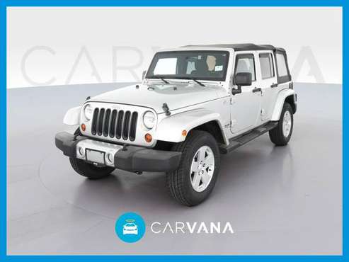 2012 Jeep Wrangler Unlimited Sahara Sport Utility 4D suv Silver for sale in Fort Myers, FL
