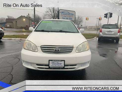 2003 TOYOTA COROLLA LE,FOUR DOOR, AUTOMATIC,GAS SAVER! - cars &... for sale in ECORSE, MI