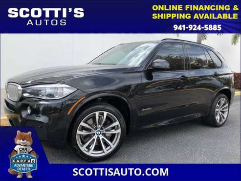 2016 BMW X5 xDrive50i 1-OWNER CLEAN CARFAX BLACK/BROWN LEATHER for sale in Sarasota, FL