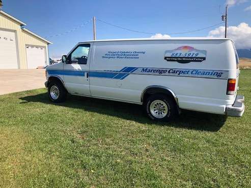 94 Ford van with truck mounted carpet cleaning machine for sale in polson, MT