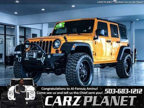 2013 Jeep Wrangler 4x4 4WD Unlimited Sport LIFTED BRAND NEW LIFT WHEEL for sale in Gladstone, OR