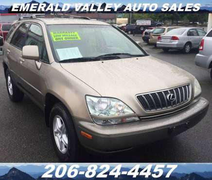 2001 Lexus RX300 AWD SUV Low Miles One Owner and Sharp!! for sale in Des Moines, WA