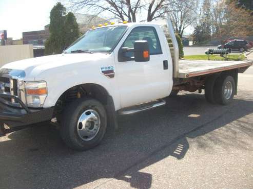 FORD 2008 F350 DIESEL 4X4 W/ALUMINUM FLATBED - - by for sale in Zimmerman, MN