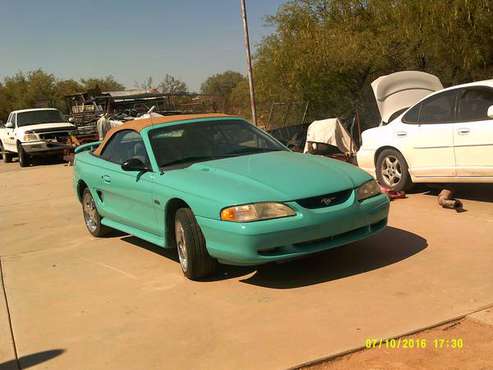 96 Mustang ConvertablePrice reduced for sale in 17040 w Blanco rd Marana Az, AZ