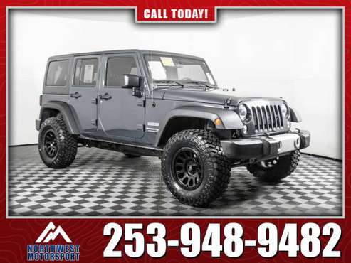 Lifted 2018 Jeep Wrangler Unlimited Sport 4x4 - - by for sale in PUYALLUP, WA