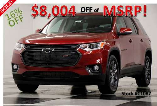 WAY OFF MSRP! ALL NEW Red 2021 Chevrolet Traverse RS AWD SUV... for sale in Clinton, FL