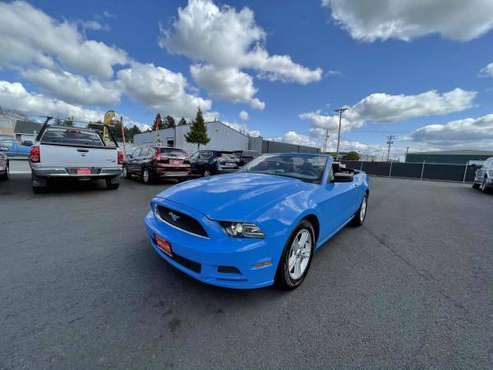 13 Hyper Blue Mustang Convertible V6 - - by dealer for sale in Tacoma, WA