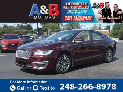 2017 Lincoln MKZ Premiere sedan Dk Red - - by dealer for sale in Waterford Township, MI