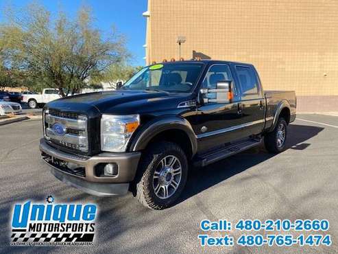 BLACK BEAUTY 2016 FORD F-350 KING RANCH CREW CAB 4X4 SHORTBED 6.7 LI... for sale in Tempe, AZ