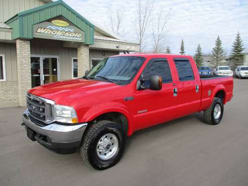 2004 ford f250 f-250 diesel crew cab short box 4x4 xlt 4wd - cars &... for sale in Forest Lake, WI