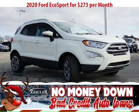 $273/mo 2020 Ford EcoSport Bad Credit & No Money Down OK - cars &... for sale in Hoffman Estates, IL