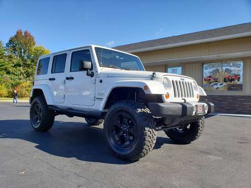 13 WRANGLER UNLIMITED SAHARA 4X4*NEW 4IN LIFT& TIRES*NAV*6spd* -... for sale in Mogadore, OH